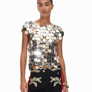 H&M Rabanne Sequin Disc Top